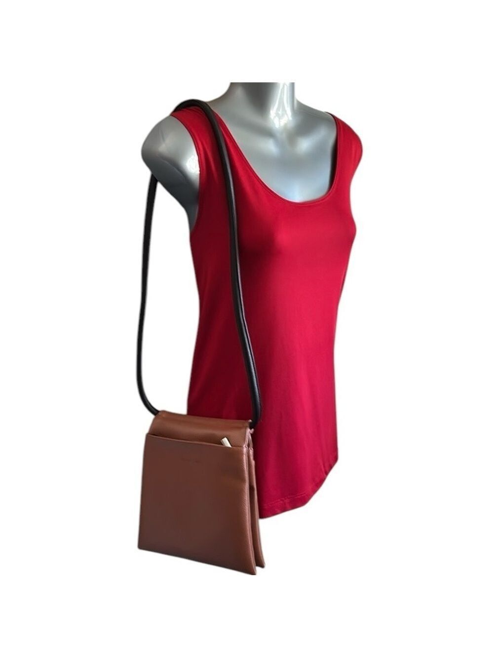 Bocci+Bii Italia Genuine Leather Brown Leather Crossbody